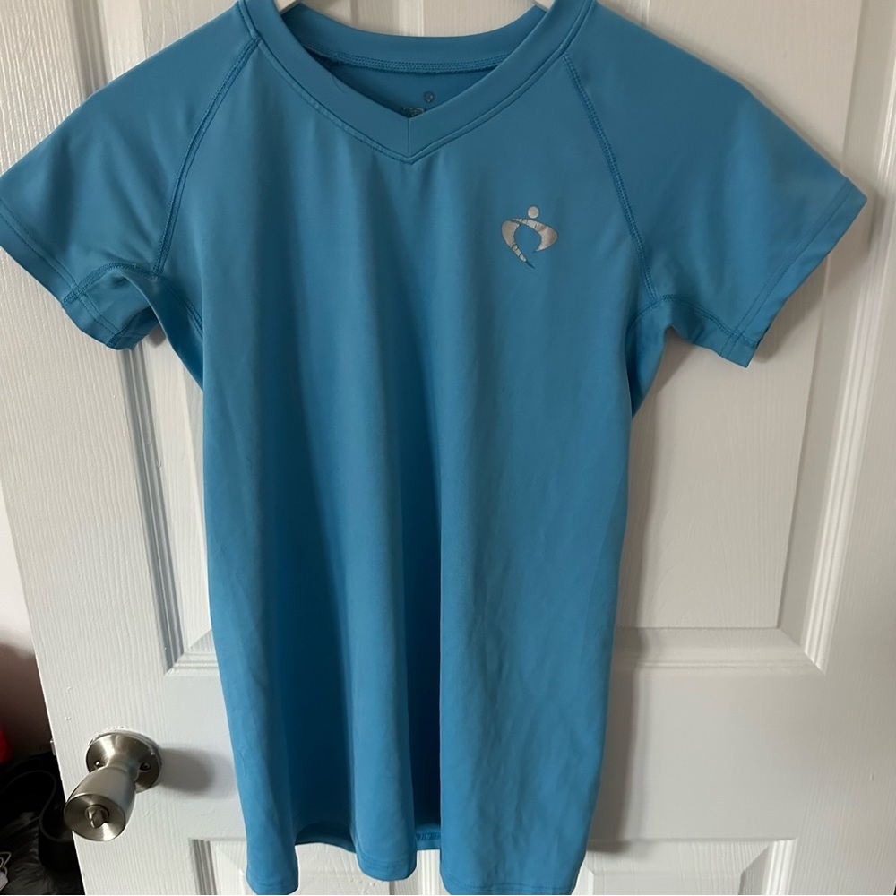 Light Blue Athletic V-Neck